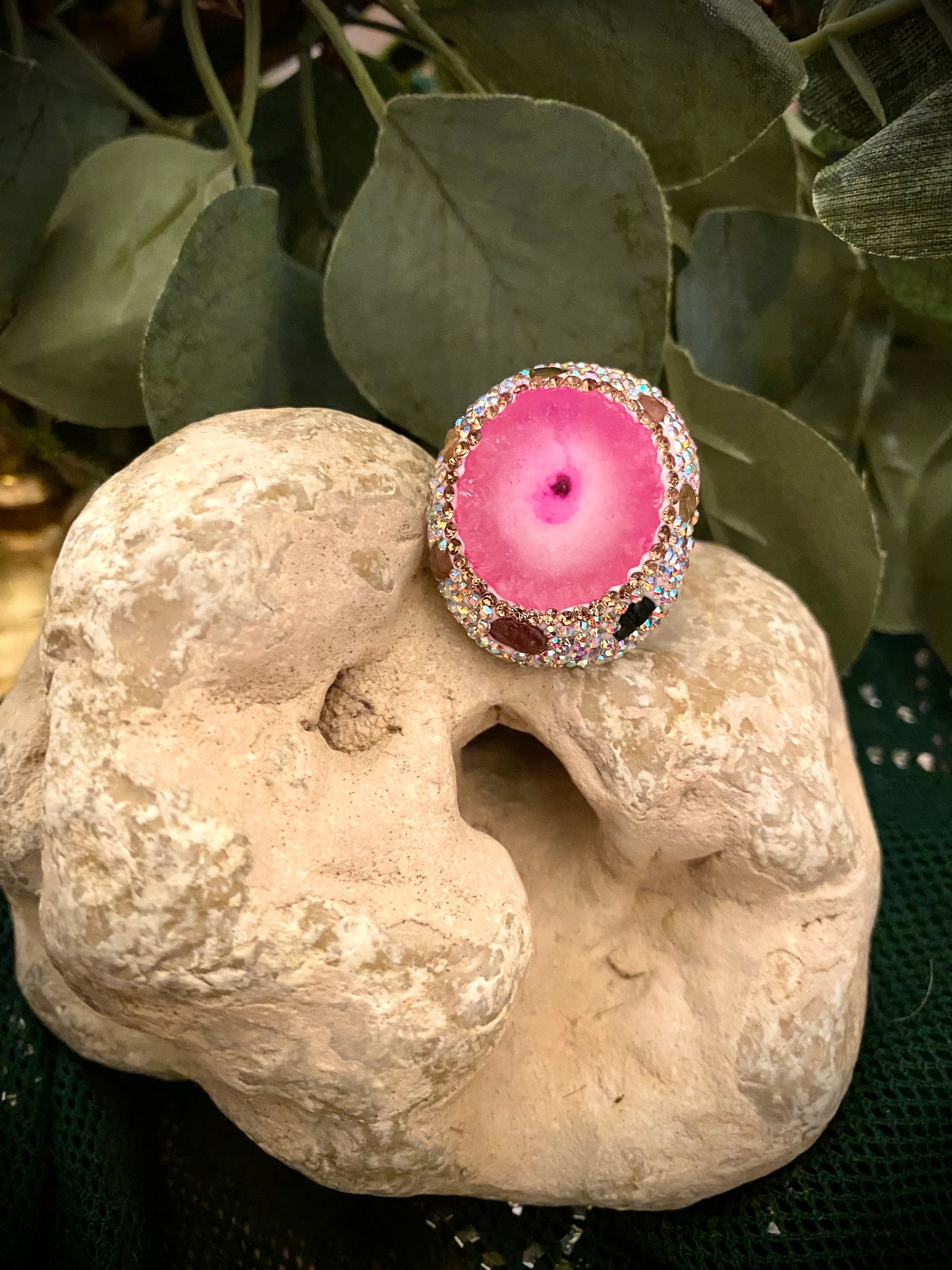 Pink/Rose Bling Ring