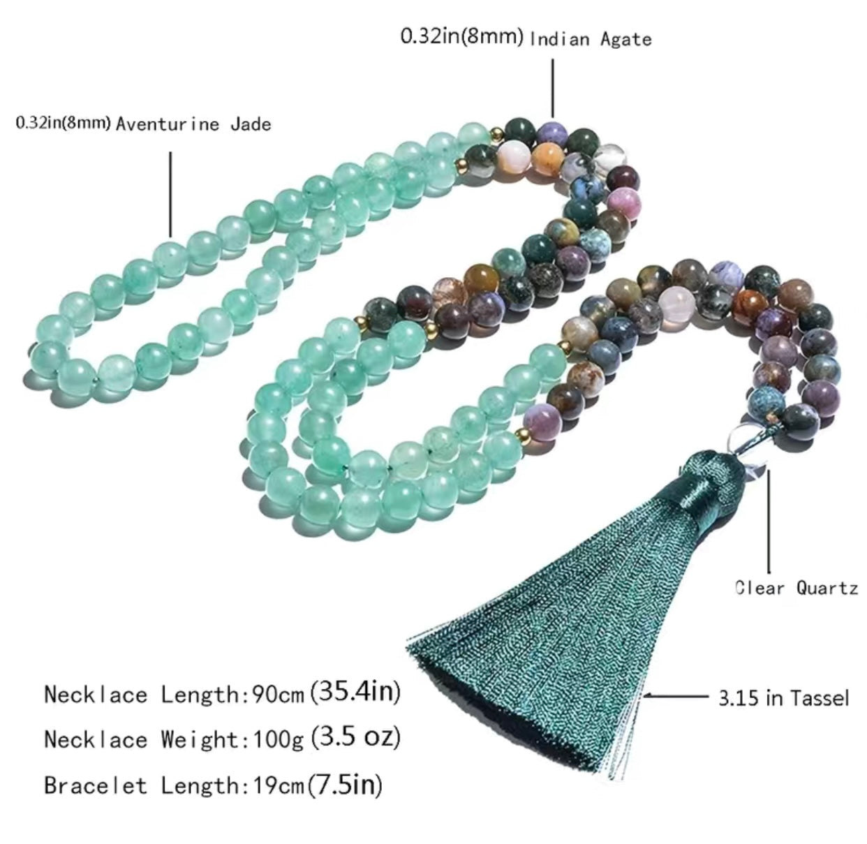 Green Aventurine Necklace & Bracelet